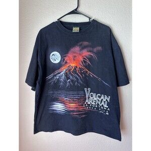 Vintage 1990s Volcano T-Shirt Volcan Arenal La For Tuna Costa Rica Men’s Size XL
